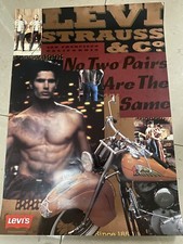 Vintage Levis Strauss Jeans 1992 A1 Indian Promotional Display Posters