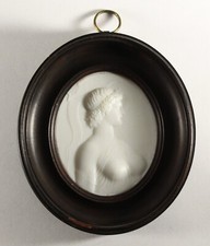 18th framed glass paste - framed,
