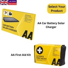 AA Solar-Powered Car & Caravan Battery Charger 12V - Ultimate First Aid Kit UK