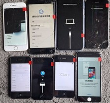 8 x Various Iphones for parts