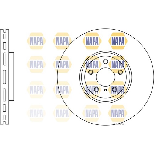 Brake discs vented for - 2x,