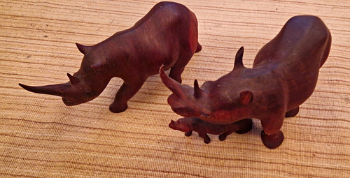 Set carved wooden - set, 2