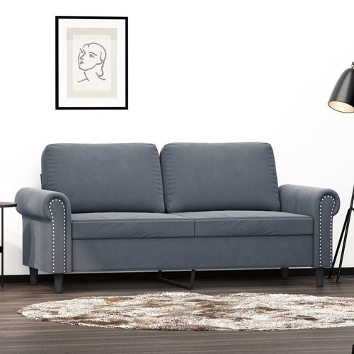 Seater sofa dark gray 1 - gray, 55.1"