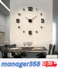 3D DIY Wall Clock Frameless