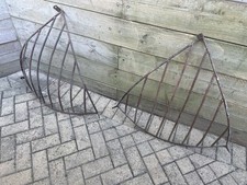 Vintage Galvanised Old Metal Corner Hay Rack 2'6"H 2'11" W