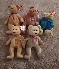 Ty Beanie Bundle Very Good Condition Tagged X5 Bears Vintage 1993-2000 Britannia