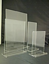 Menu Stand Holder Display Acrylic Perspex® A3 A4 A5 A6 DL Table Counter Plastic