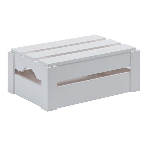 Wooden crate with handles - crate,