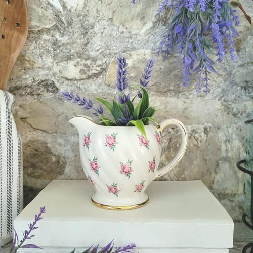 Vtg sadler creamer rosebud - sadler,