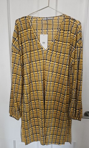 Zara mustard yellow geometric - mustard,