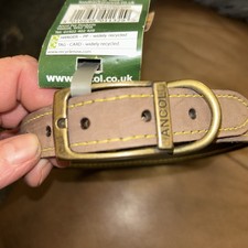 Ancol Timberwolf Leather Collar Sable 50cm - 31418