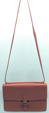 Smythson of Bond St tan grained leather shoulder or crossbody bag