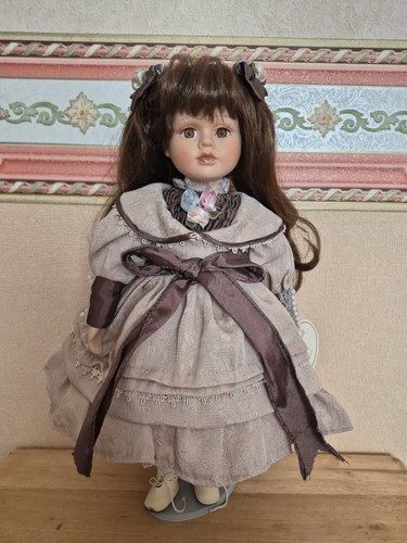 Vintage porcelain doll - 16",