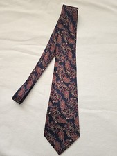MERCEDES Men's Tie Floral Paisley Luxury Necktie Formalwear ~ThriftingFindsAU~