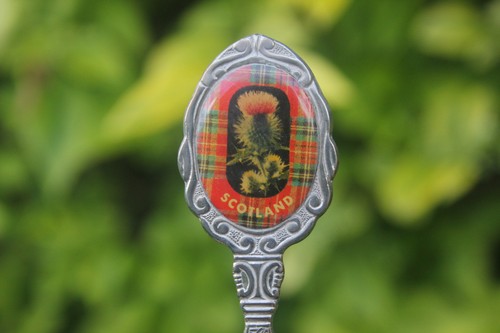 Vintage spoon scottish thistle - spoon,