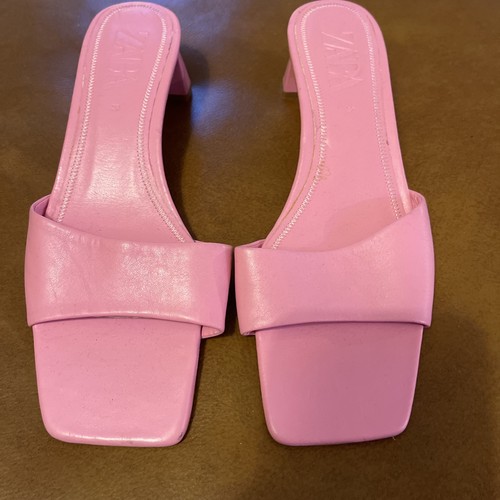 Zara salmon pink leather - salmon,