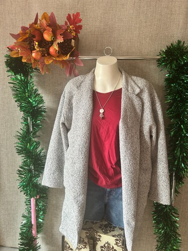 Grey textured open - m&s,
