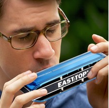 EASTTOP Chromatic Harmonica 16Hole 64Tone Key of C Mouth Organ Harmonica UK