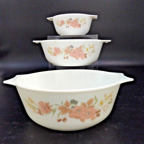 Vintage pyrex hedgerow x3 - "hedgerow",