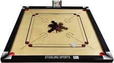 Carrom Board 32"x32" Coins & Striker Set Great Quality Family Game