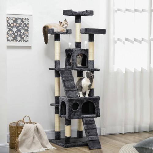 Pawhut 173cm cat tower - 173cm,