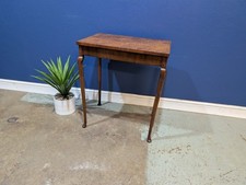 Antique Walnut Side Lamp Table