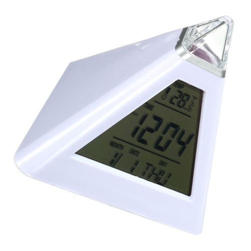 Digital alarm clock white - clock,