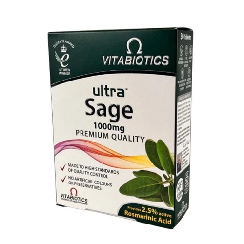 Vitabiotics ultra sage tablets - sage,