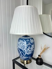 Blue White Floral Oriental