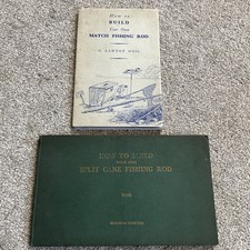 2 OLD FISHING ROD MAKING BOOKS