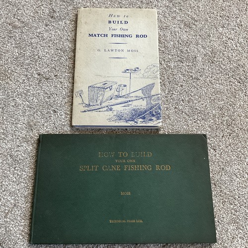 Old fishing rod making books - old,