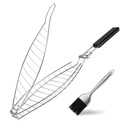 Fish grill basket heavy duty - grill, basket,
