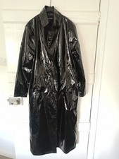 Black Shiny PVC Mackintosh Missy Empire Size 8