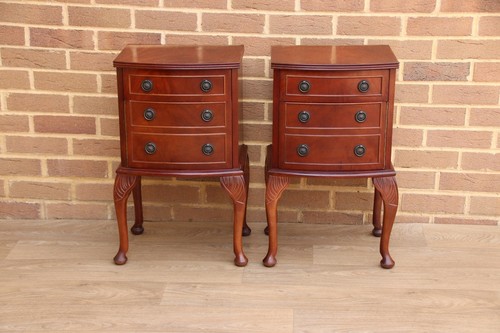 Pair mahogany queen anne - mahogany,
