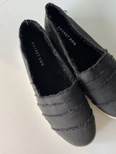 Rocket Dog Shoes Women's US8.5 Slip On Sneakers Espadrilles Black Casual