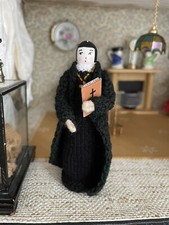 Handmade Peg Doll, Lady Vicar