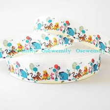 Per Metre - Winnie the Pooh & Friends -22mm - Printed Grosgrain Ribbon /Cake/Bow
