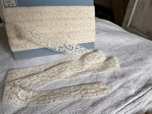Vintage cream lace antique - cream,