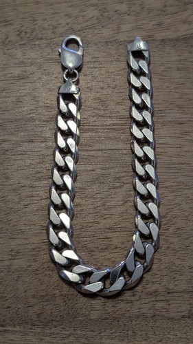 925 sterling silver heavy curb - silver,