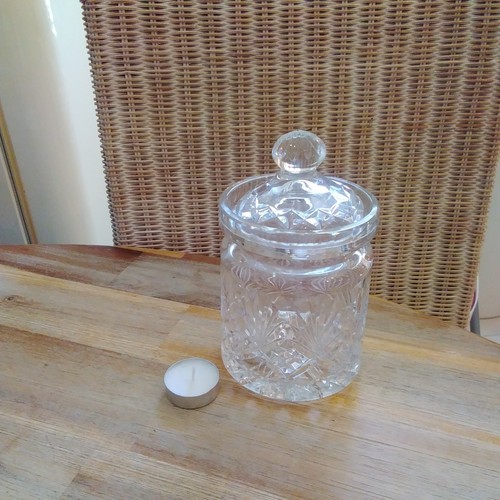 Vintage crystal barrel with - barrel,