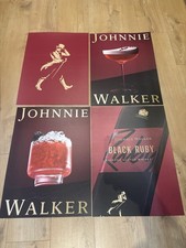 Johnnie Walker Whiskey Poster Bundle (Good For Bars & Pubs) Whiskey Collectors