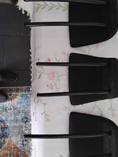CITROEN C3 PICASSO 3 BLACK CLOTH REAR HEADRESTS 