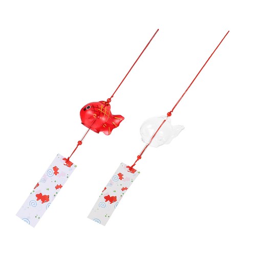 2pcs glass wind - glass, bells