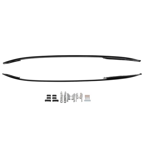 Black aluminium roof rails - black,