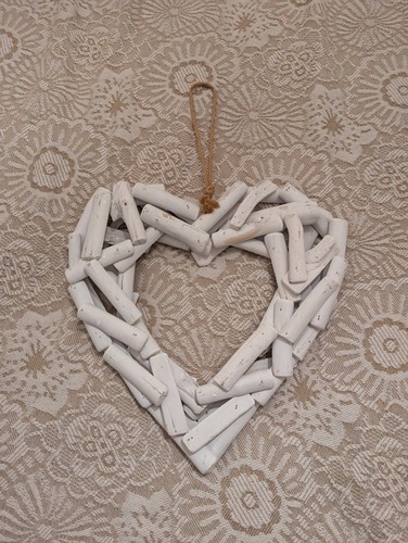 Driftwood heart wall hanging - driftwood,
