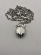 Ladybug Necklace Watch Women's