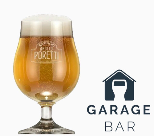 Single poretti beer glass pint - glass,
