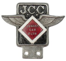 Vintage 1920's Brooklands Junior Car Club Car Badge Auto Emblem Insignia NS854