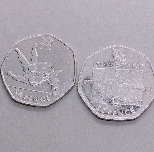 2011 olympic 50p coins - olympic,