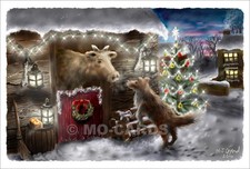 Sheltie Original Art Christmas